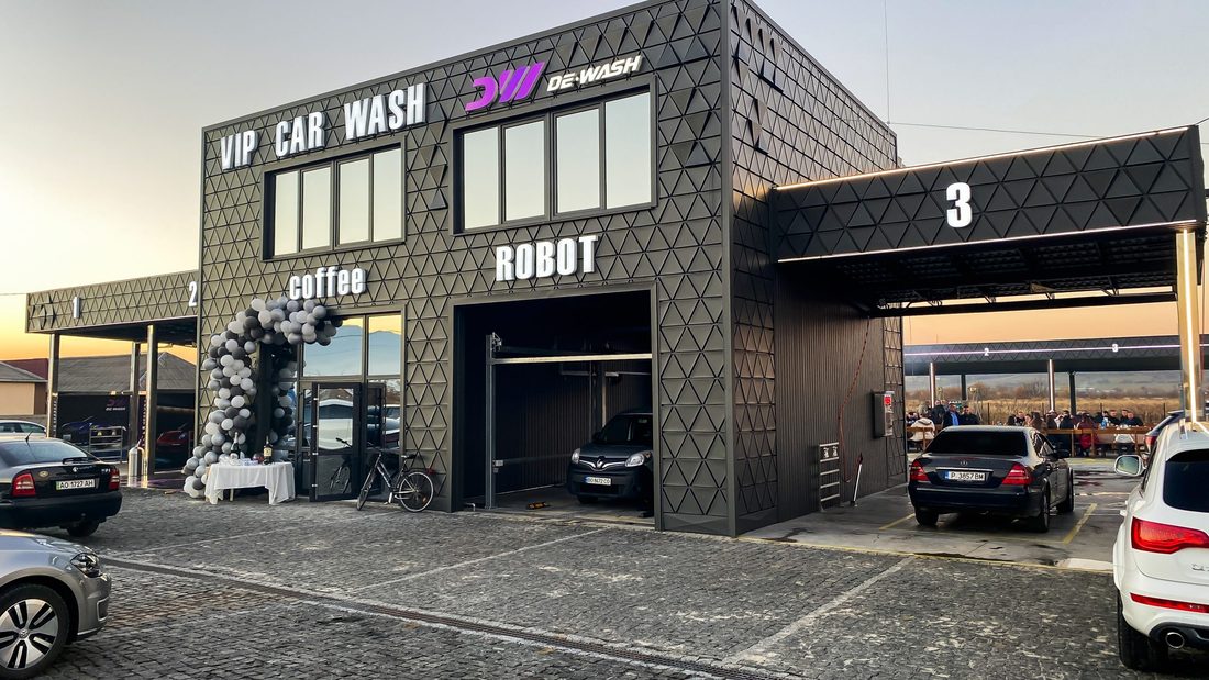 Будівля мийки самообслуговування DE-WASH